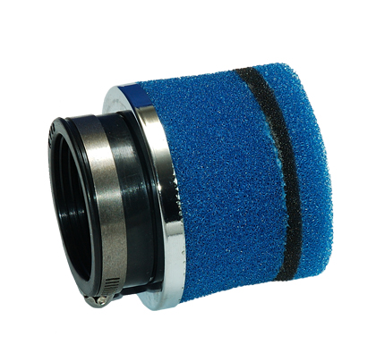 Foam air filter Ø 48 mm, blue